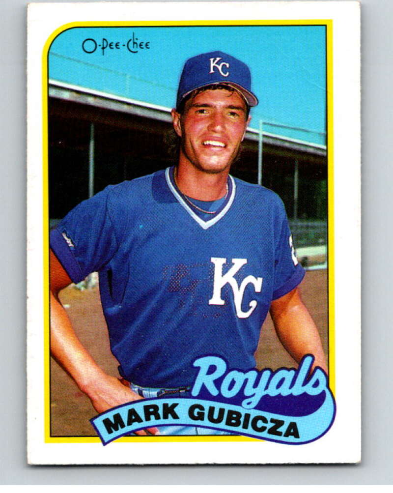 1989 O-Pee-Chee Baseball #379 Mark Gubicza Kansas City Royals V96207 Image 1