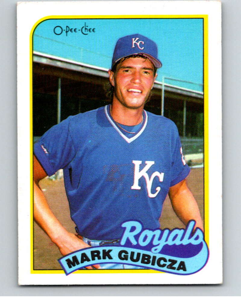 1989 O-Pee-Chee Baseball #379 Mark Gubicza Kansas City Royals V96208 Image 1