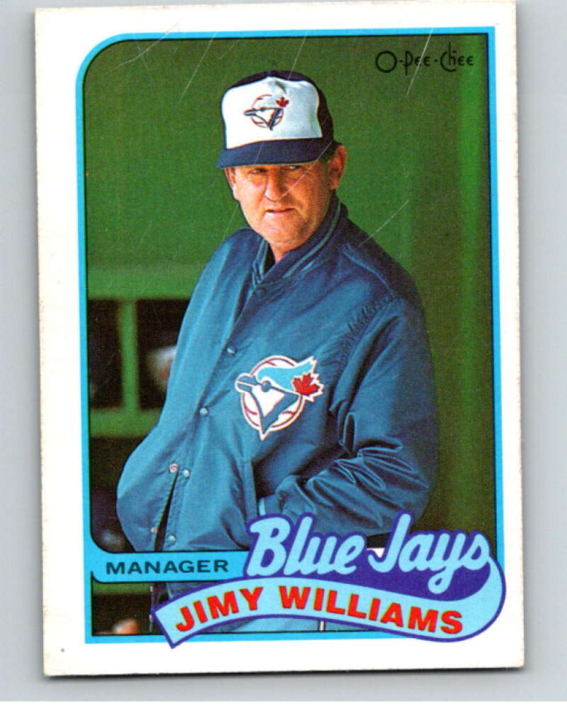 1989 O-Pee-Chee Baseball #381 Jimy Williams MG Blue Jays V96212 Image 1