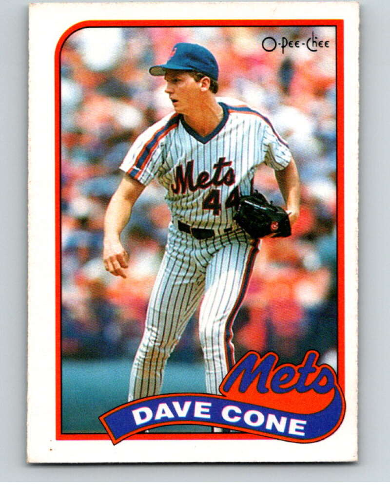 1989 O-Pee-Chee Baseball #384 David Cone New York Mets V96217 Image 1