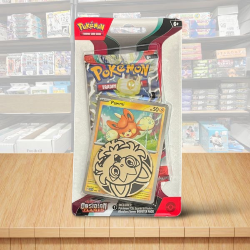 Pokemon Obsidian Flames Booster Sealed Booster Pack + Pawmi Card + Coin Image 1
