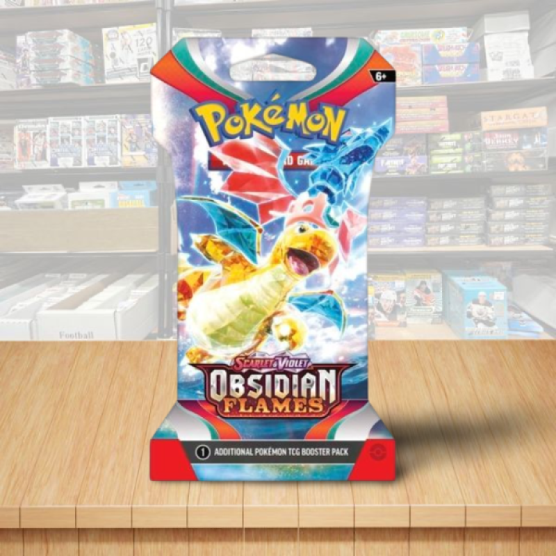 Pokemon Scarlet & Violet Obsidian Flames Sealed Booster Sleeved Pack - Cover1 Image 1