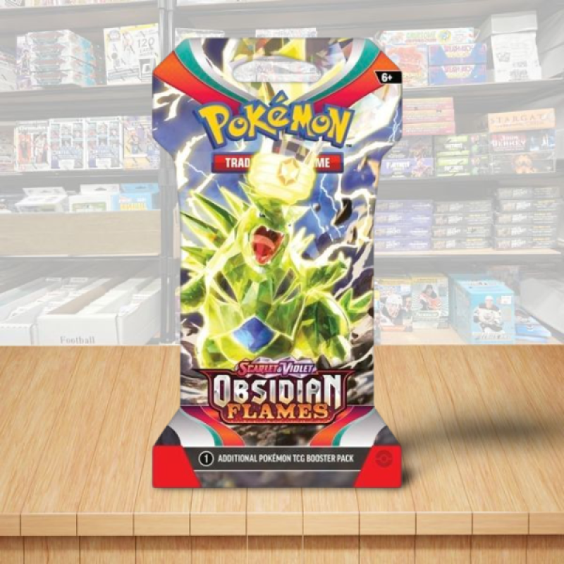 Pokemon Scarlet & Violet Obsidian Flames Sealed Booster Sleeved Pack - Cover3 Image 1