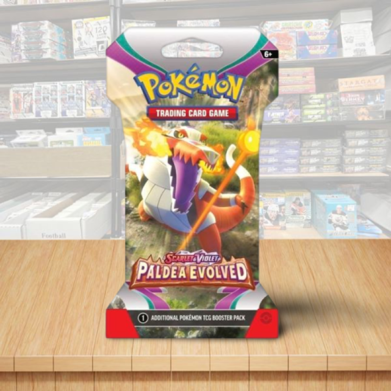 Pokemon Scarlet & Violet Paldea Evolved Sealed Booster Sleeved Pack - Cover2 Image 1