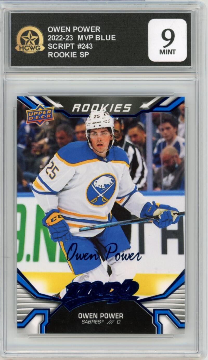 2022-23 Upper Deck MVP Blue Script #243 Owen Power Rookie RC SP HCWG 9 Image 1