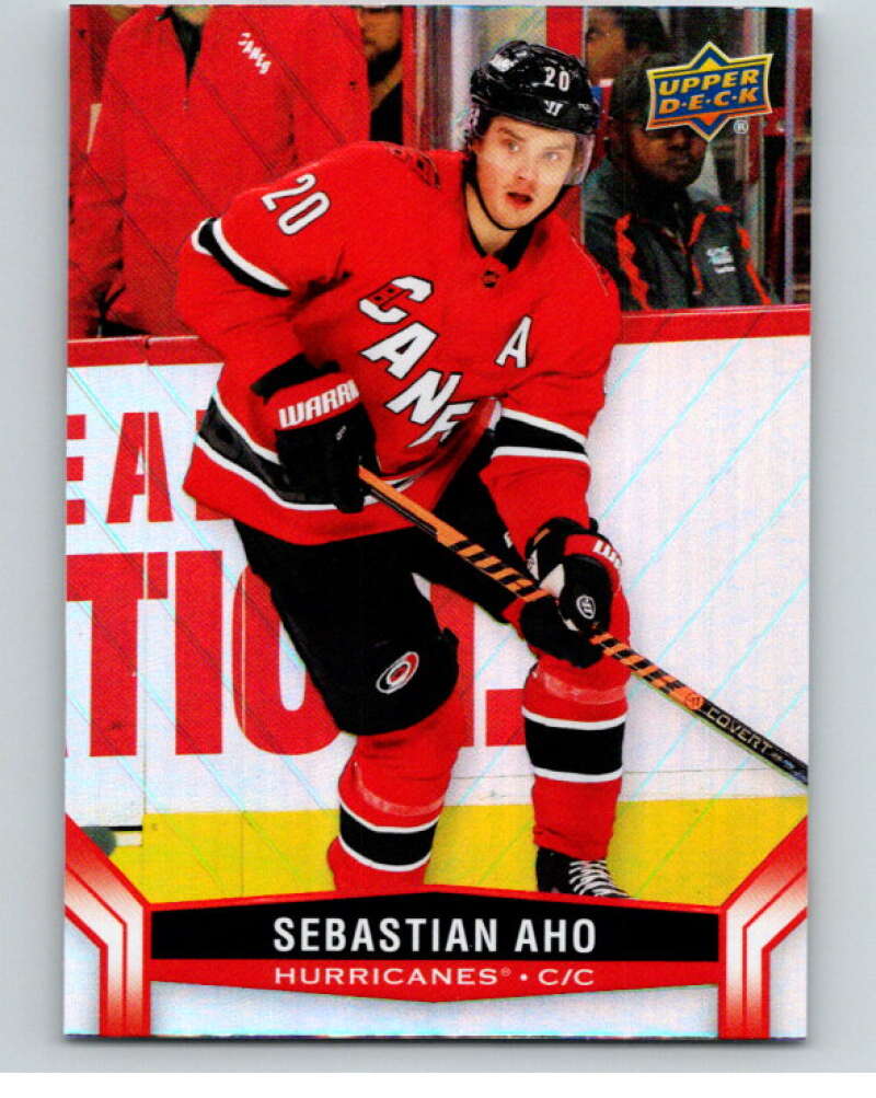 2023-24 Upper Deck Tim Hortons #20 Sebastian Aho Carolina Hurricanes Image 1
