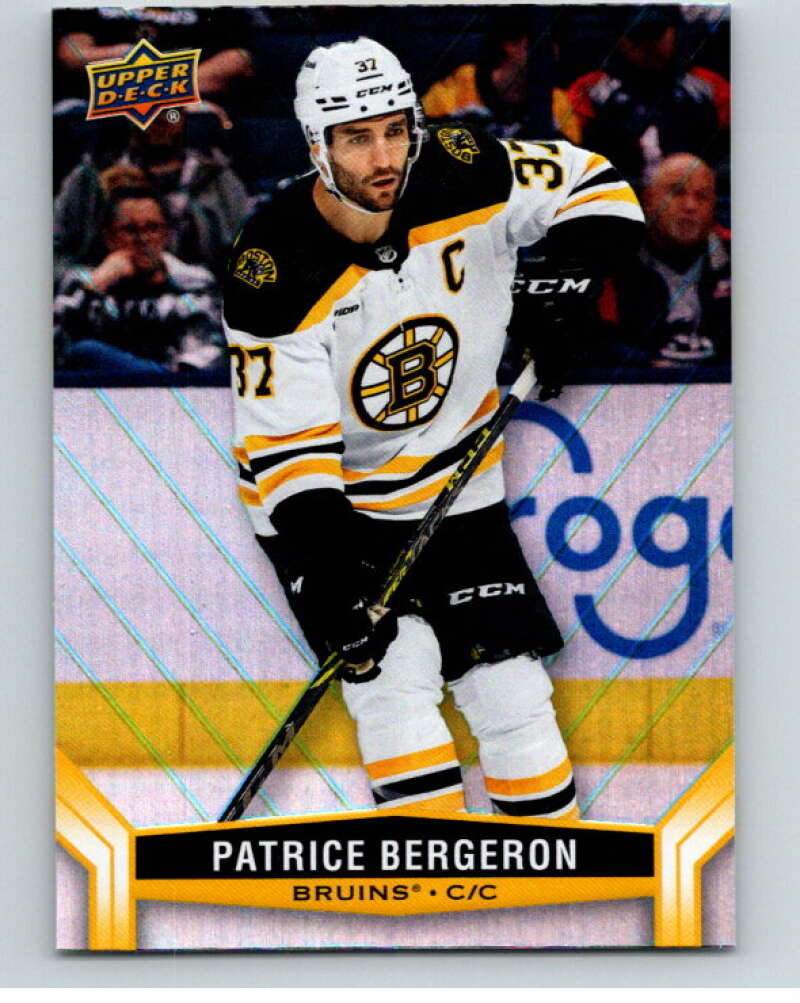 2023-24 Upper Deck Tim Hortons #37 Patrice Bergeron Boston Bruins Image 1