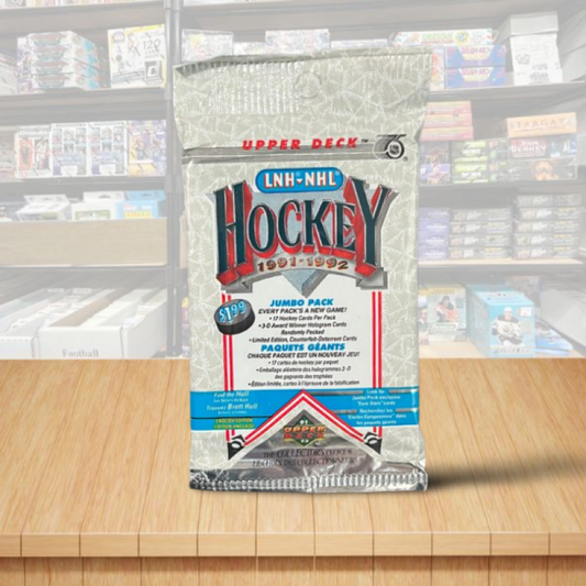 1991-92 Upper Deck Jumbo Hockey PACK - English Edition - 17 Card Pack Image 1