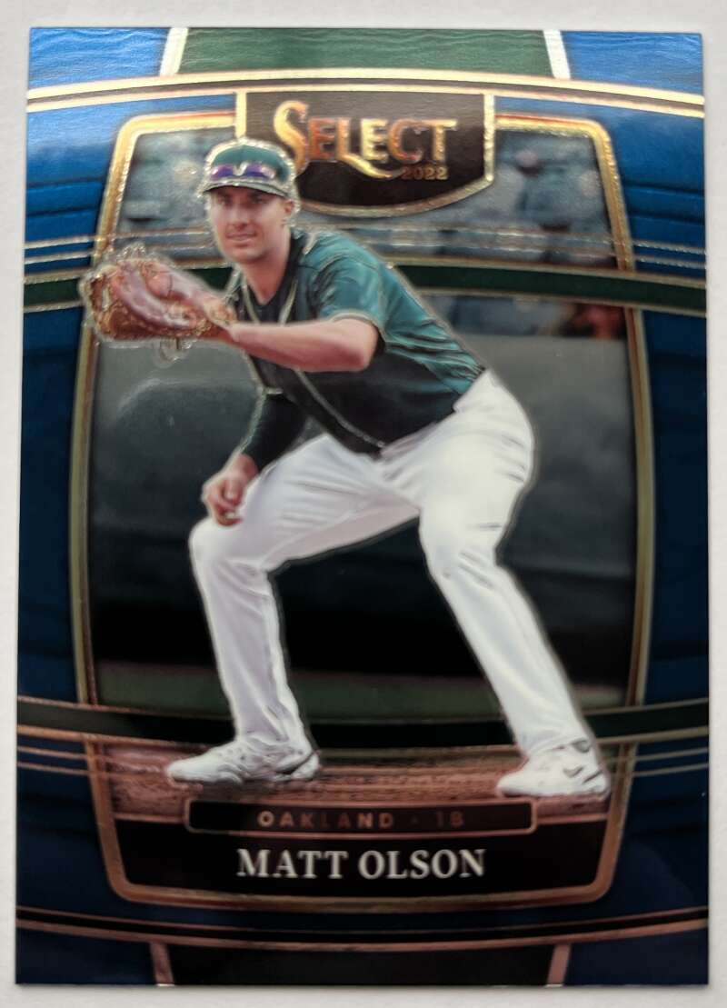 2022 Select Baseball Blue #32 Matt Olson Oakland A's V96454 Image 1