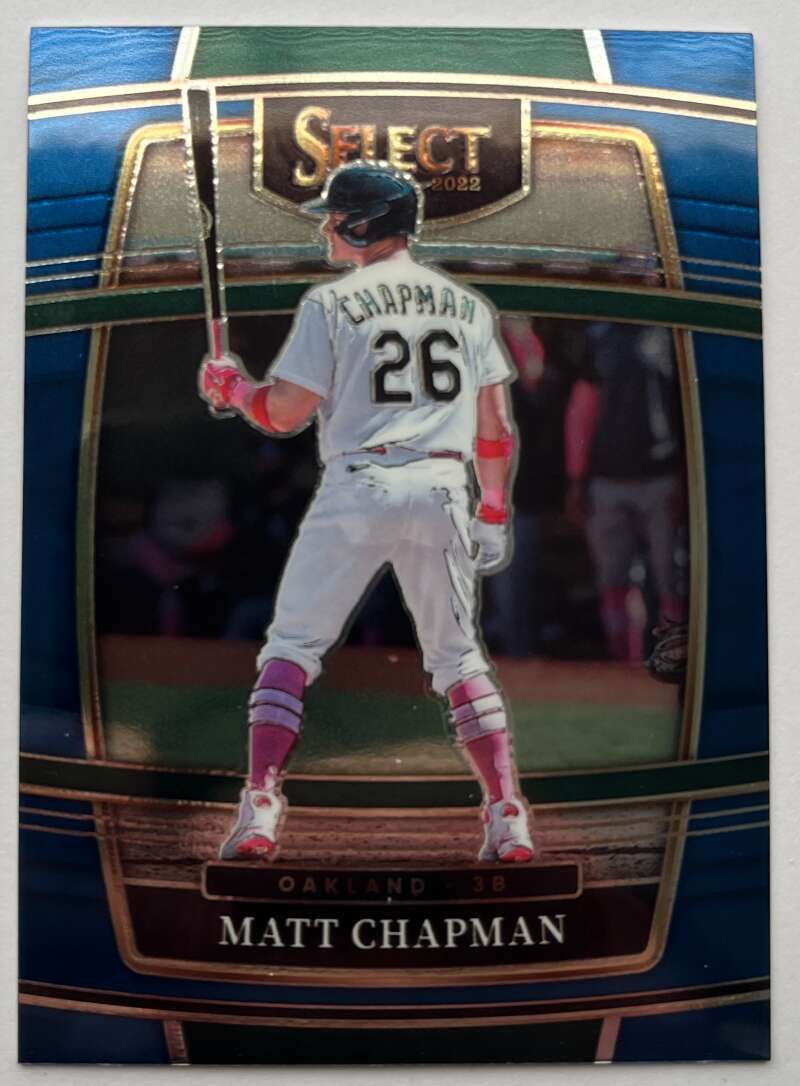2022 Select Baseball Blue #75 Matt Chapman Oakland A's V96492 Image 1