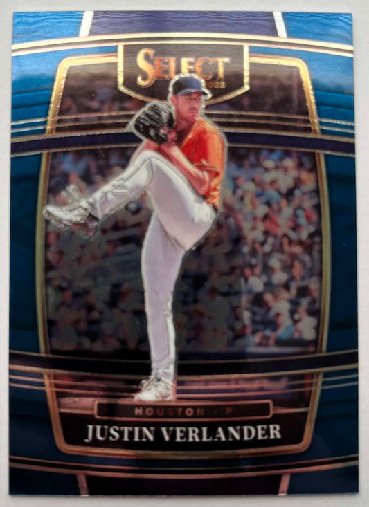 2022 Select Baseball Blue #80 Justin Verlander  Houston   V96496 Image 1