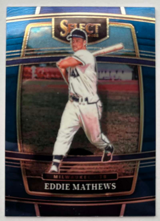 2022 Select Baseball Blue #87 Eddie Mathews  Milwaukee Braves  V96499 Image 1