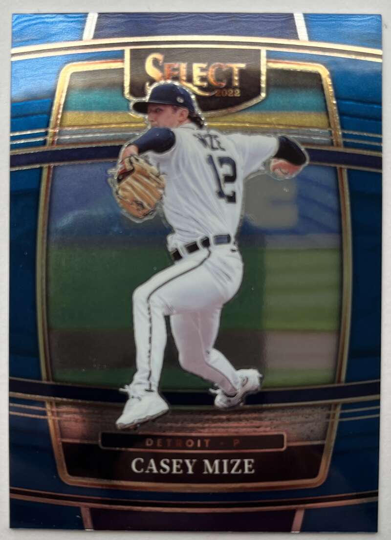 2022 Select Baseball Blue #90 Casey Mize Detroit Tigers V96502 Image 1