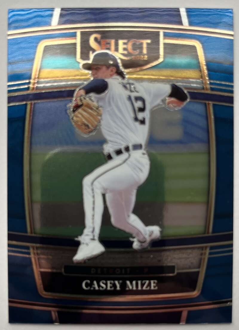 2022 Select Baseball Blue #90 Casey Mize Detroit Tigers V96504 Image 1