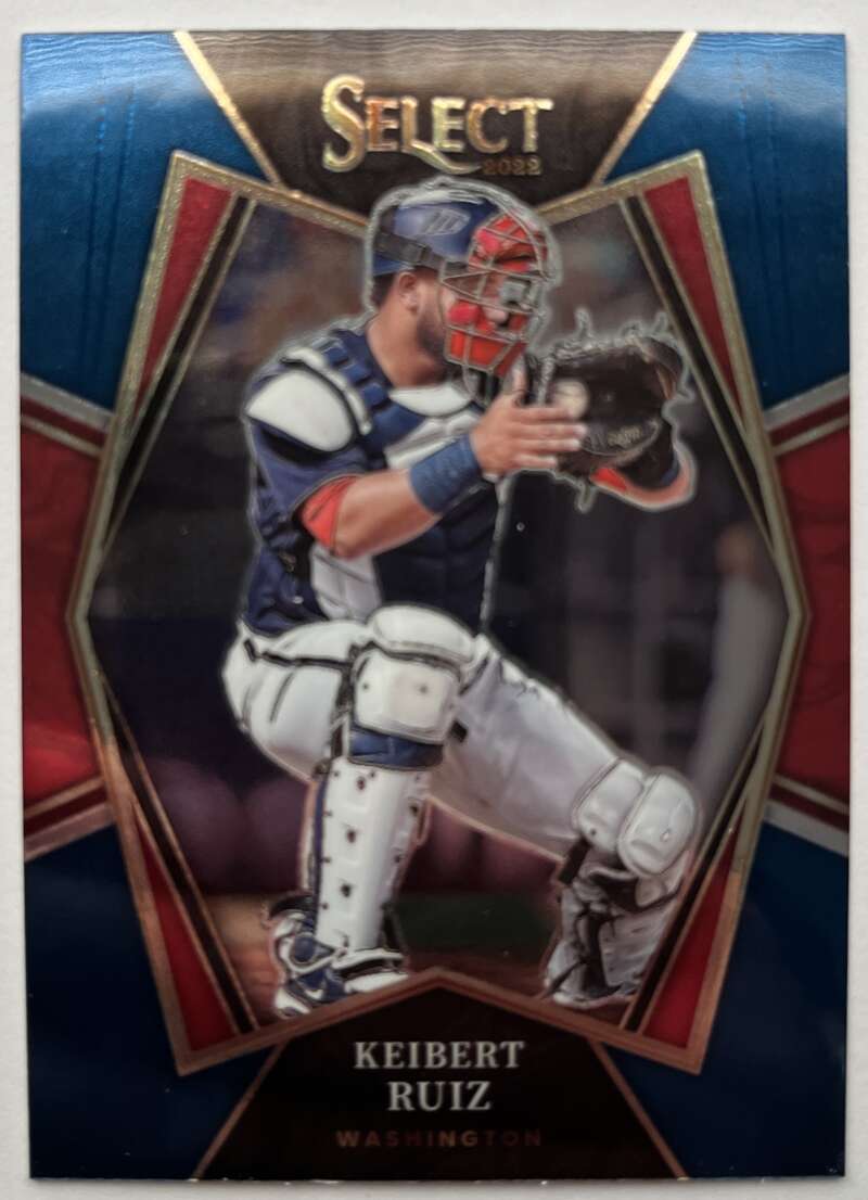 2022 Select Baseball Blue #123 Keibert Ruiz Premier Level Washington V96526 Image 1
