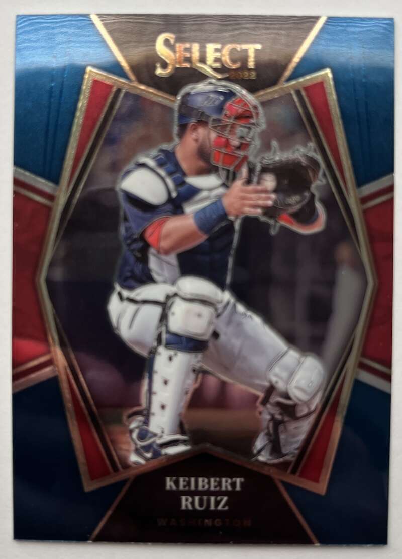 2022 Select Baseball Blue #123 Keibert Ruiz Premier Level Washington V96527 Image 1
