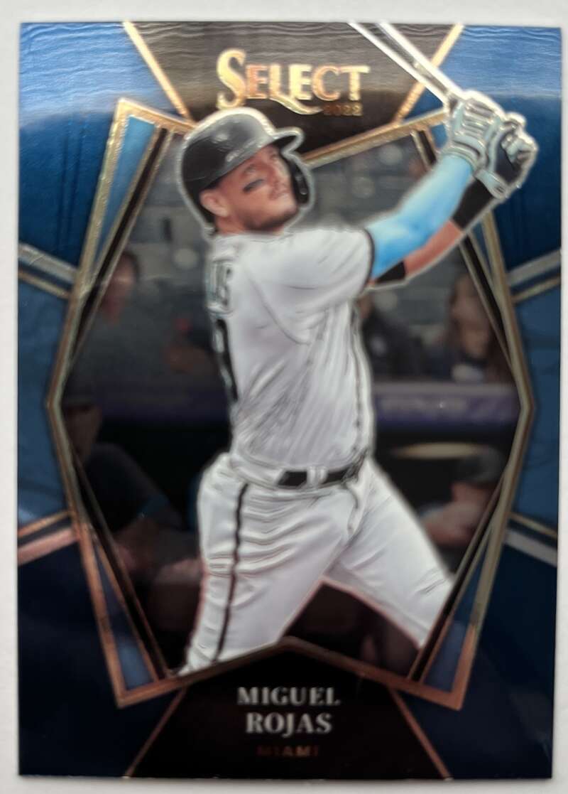 2022 Select Baseball Blue #131 Miguel Rojas Premier Level Miami V96529 Image 1