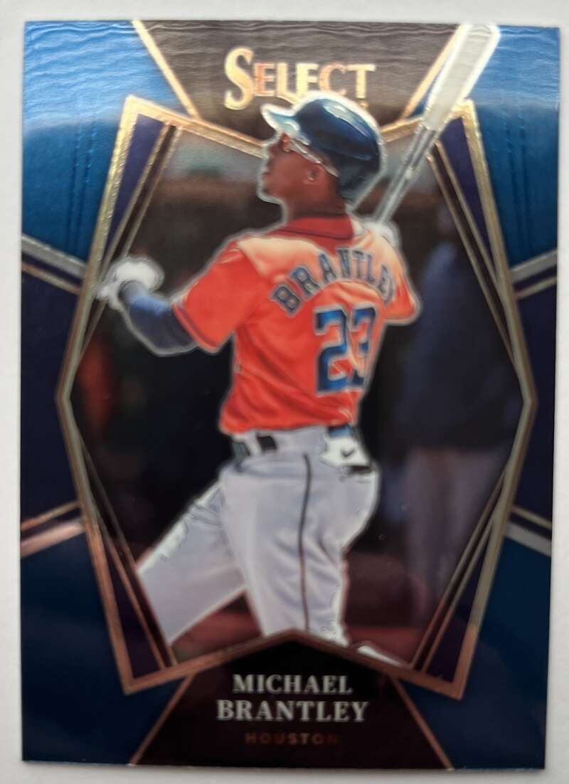 2022 Select Baseball Blue #137 Michael Brantley Premier Level Houston V96536 Image 1