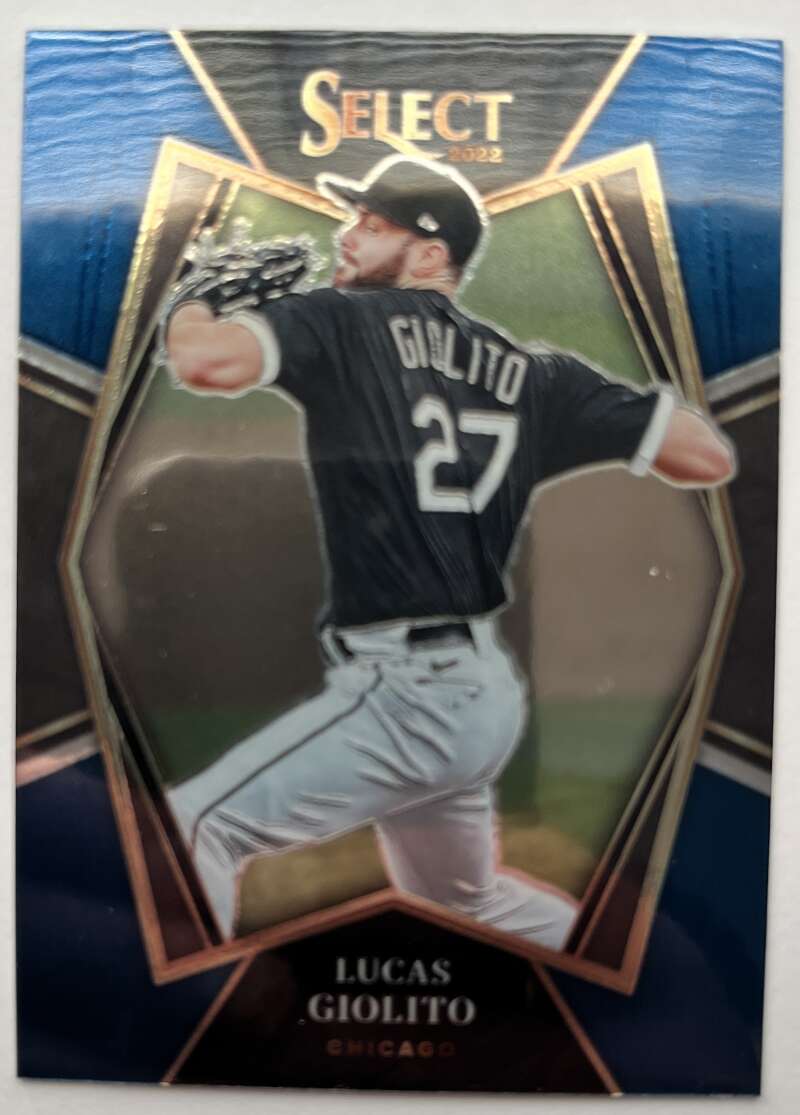 2022 Select Baseball Blue #143 Lucas Giolito Premier Level Chicago V96538 Image 1