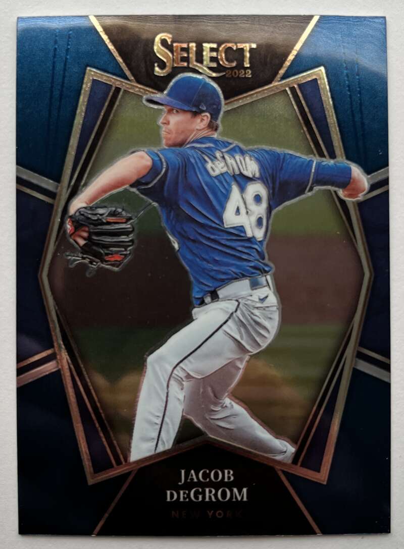 2022 Select Baseball Blue #162 Jacob deGrom Premier Level V96545 Image 1