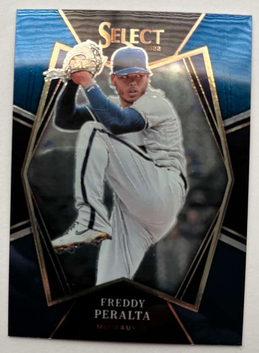 2022 Select Baseball Blue #168 Freddy Peralta Premier Level   V96547 Image 1