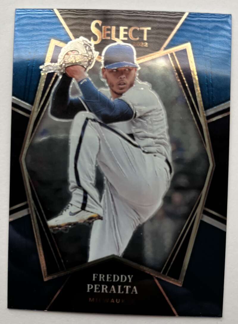 2022 Select Baseball Blue #168 Freddy Peralta Premier Level V96547 Image 1