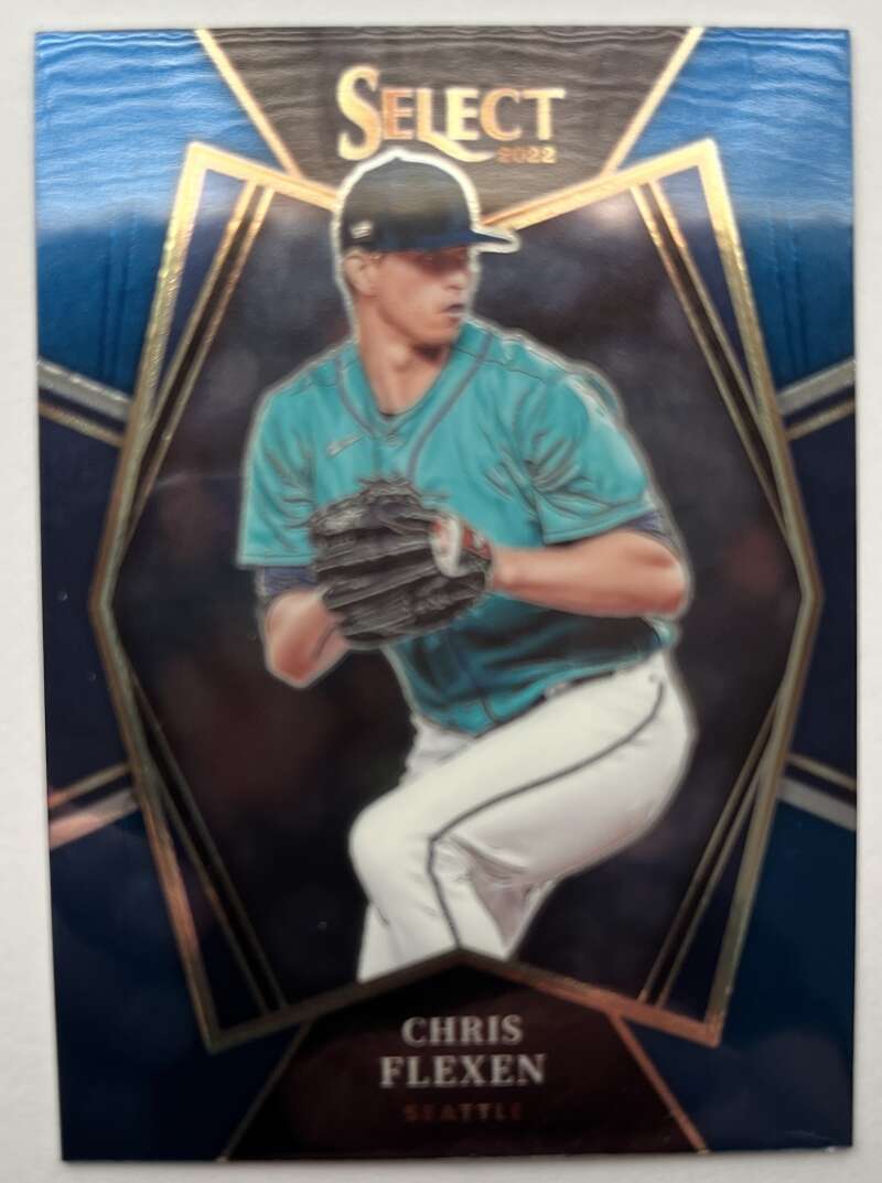 2022 Select Baseball Blue #178 Chris Flexen Premier Level Seattle V96550 Image 1