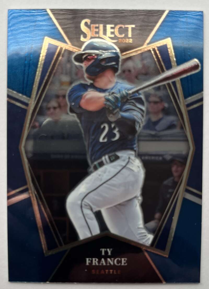 2022 Select Baseball Blue #180 Ty France Premier Level V96551 Image 1