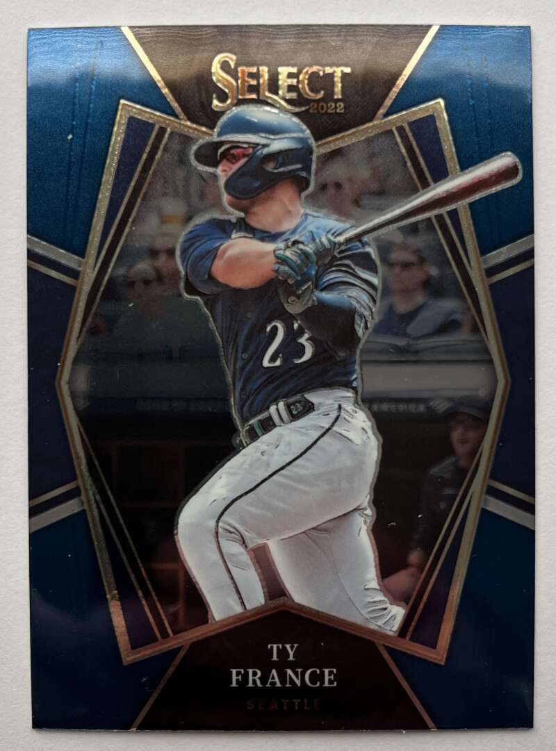 2022 Select Baseball Blue #180 Ty France Premier Level V96552 Image 1