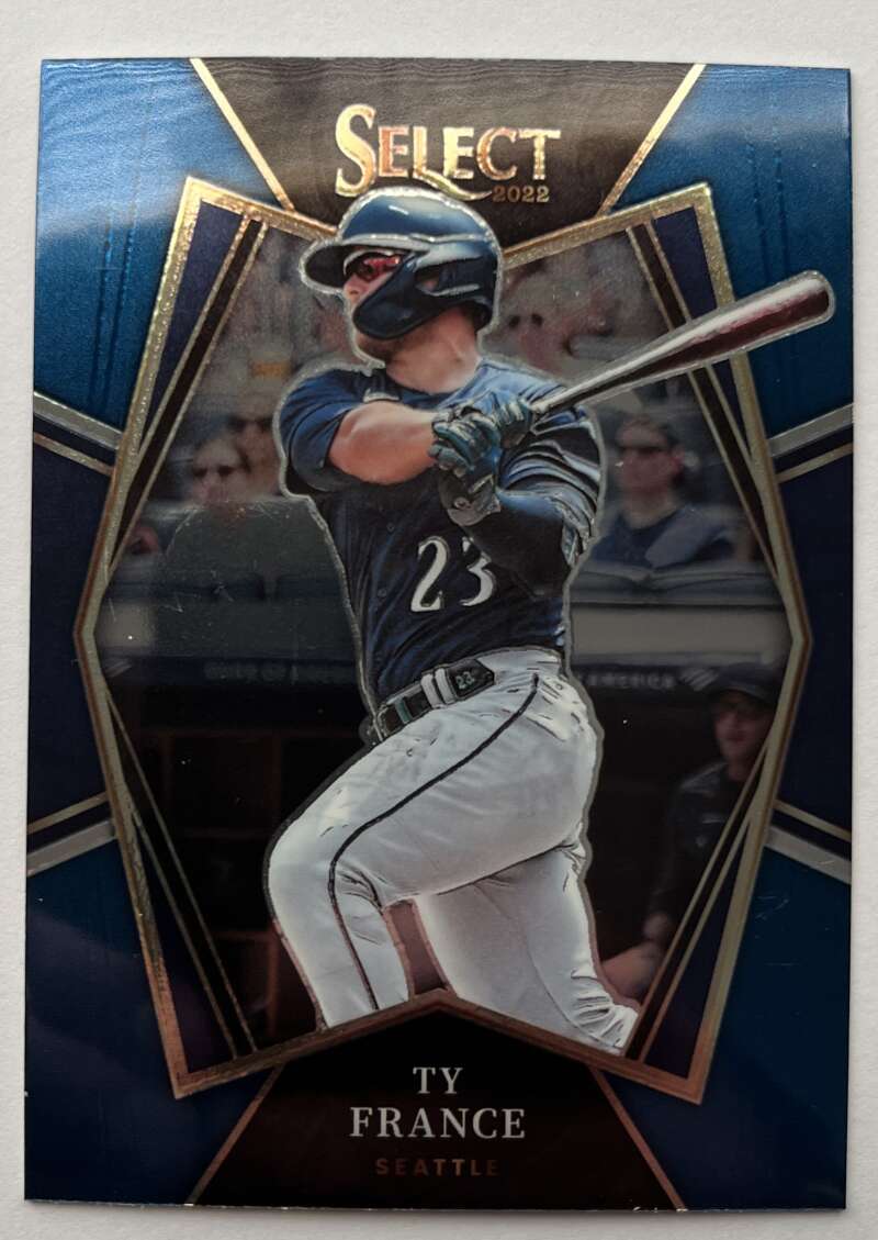 2022 Select Baseball Blue #180 Ty France Premier Level V96553 Image 1