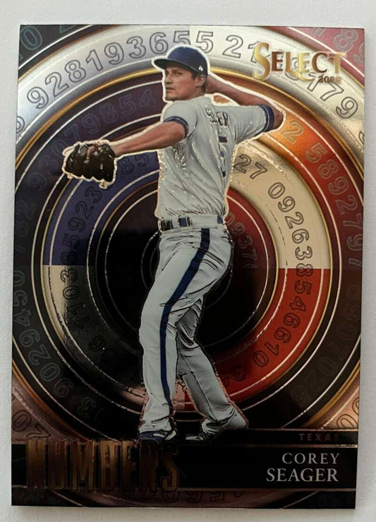 2022 Select Baseball Numbers #3 Corey Seager  Texas Rangers  V96684 Image 1