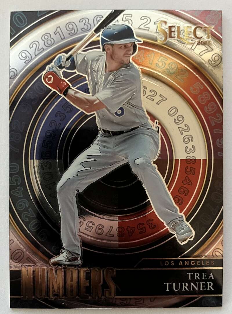 2022 Select Baseball Numbers #14 Trea Turner Los Angeles V96691 Image 1