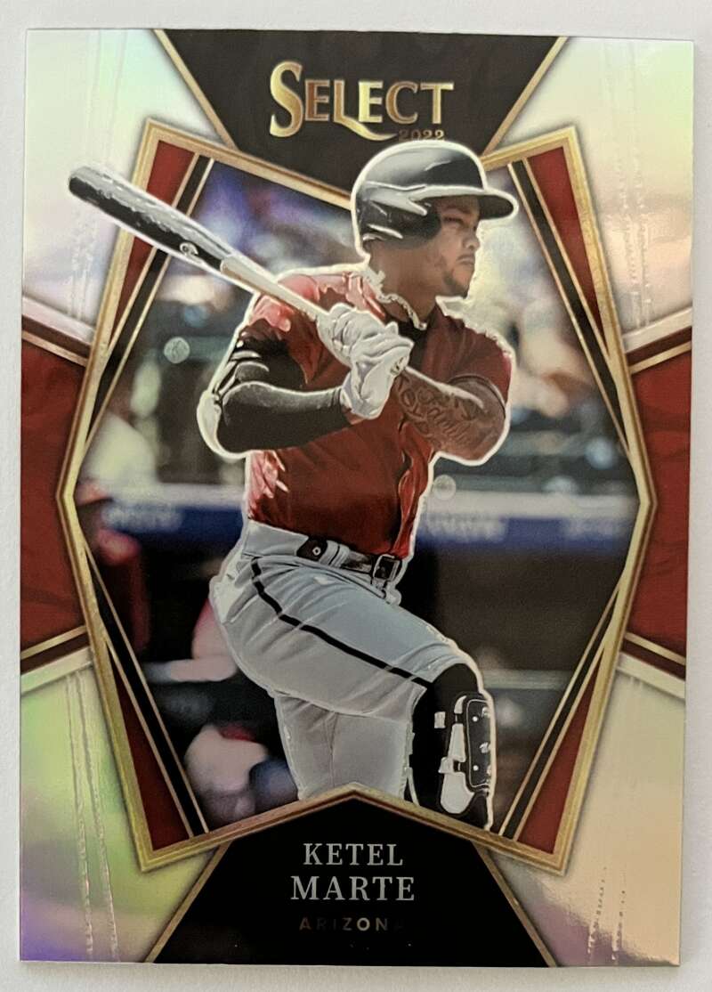 2022 Select Baseball #153 Ketel Marte Premier Level Arizona V96743 Image 1