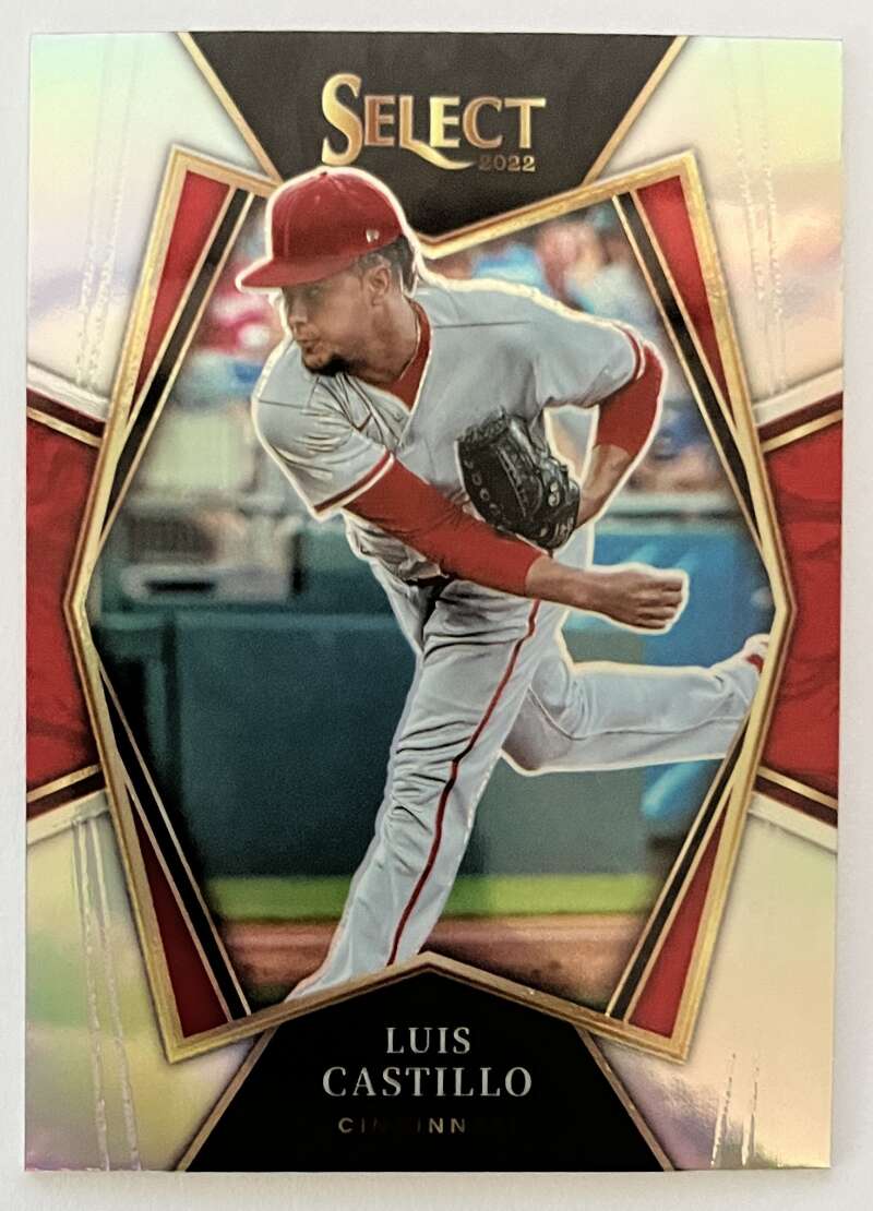 2022 Select Baseball #199 Luis Castillo Premier Level Cincinnati V96747 Image 1