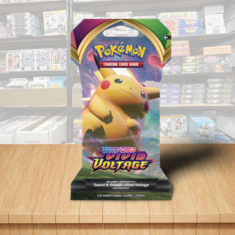 Pokemon Sword & Shield Vivid Voltage Sealed Booster Sleeved Pack - Cover2 Image 1
