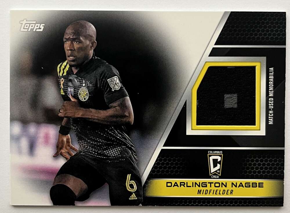 2022 Topps MLS Relics #R-DN Darlington Nagbe MEM Columbus Crew V97966 Image 1