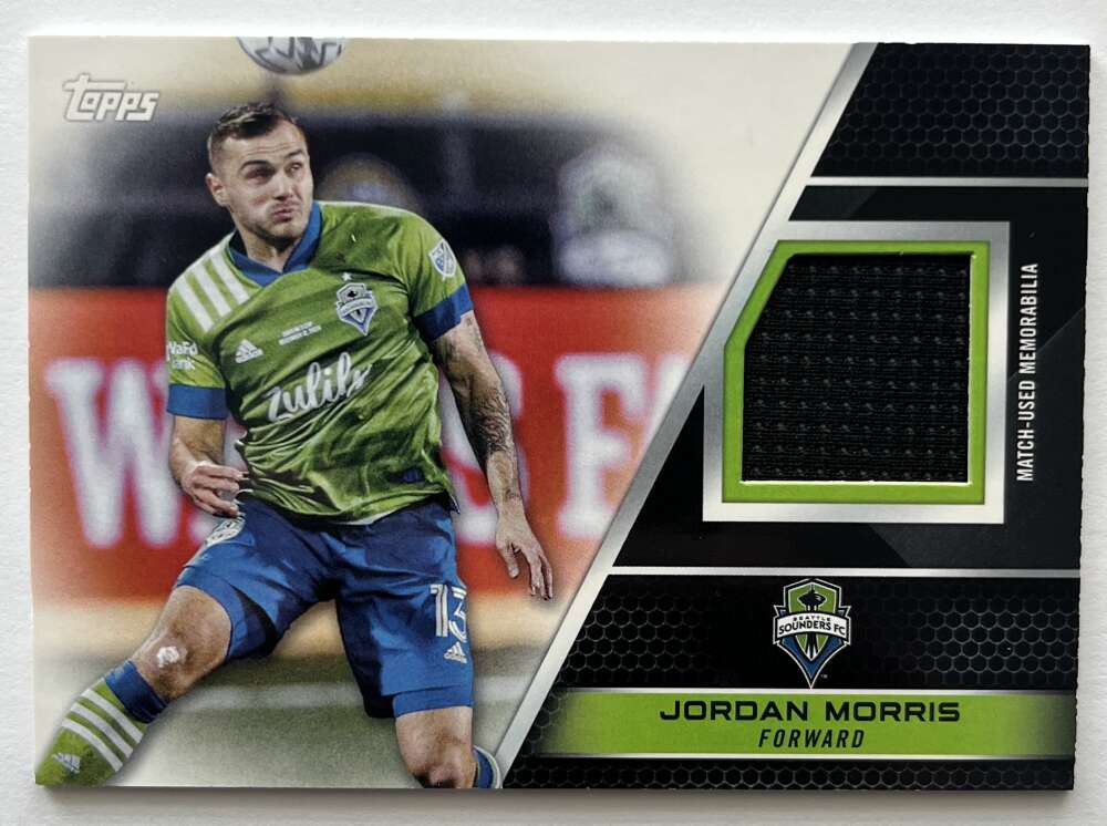 2022 Topps MLS Relics #R-JO Jordan Morris MEM Seattle Sounders V97967 Image 1