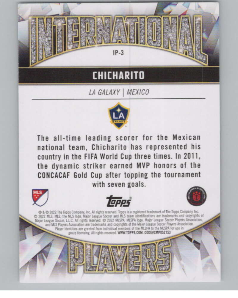2022 Topps MLS International Players #IP-3 Chicharito LA Galaxy V98000 Image 2