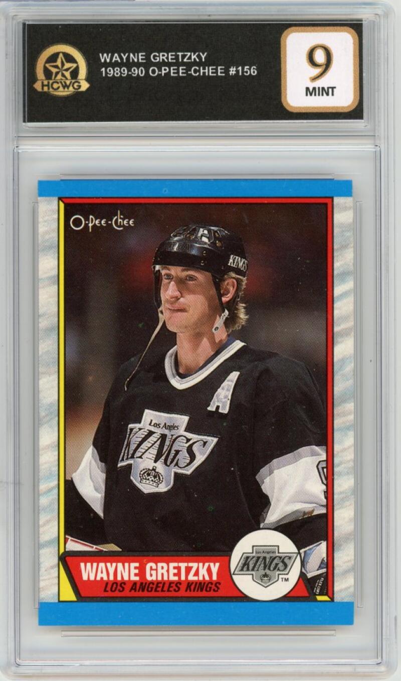 1989-90 O-Pee-Chee #156 Wayne Gretzky Graded Mint HCWG 9 Image 1