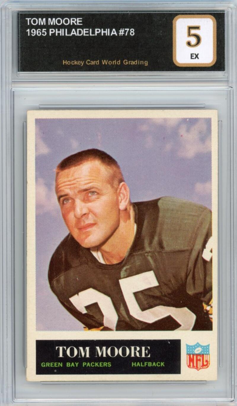 1965 Philadelphia #78 Tom Moore Football Vintage Card EX HCWG 5 Image 1