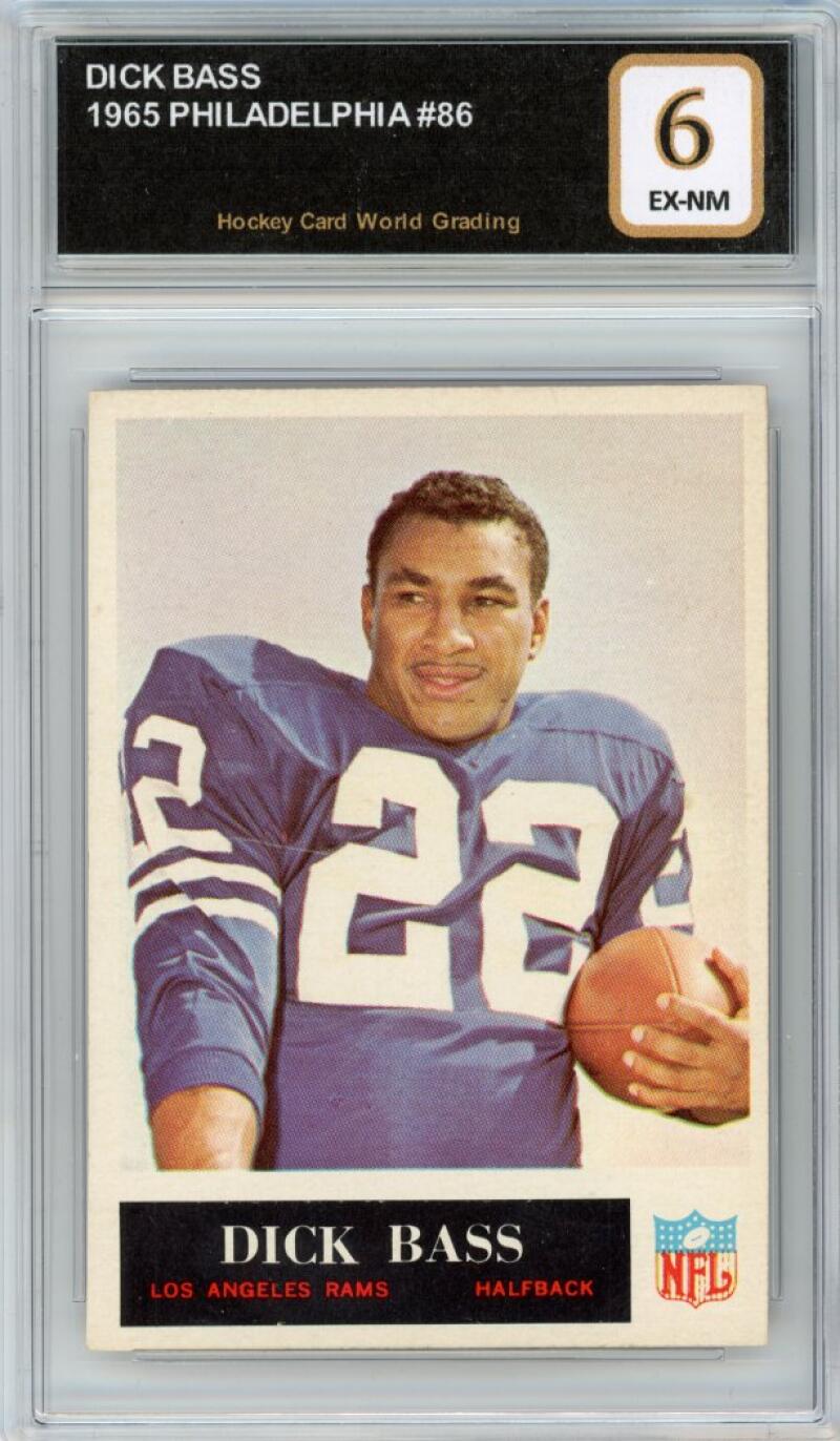 1965 Philadelphia #86 Dick Bass Football Vintage Card EX-NM HCWG 6 Image 1
