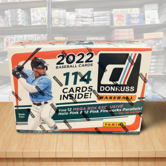 2022 Donruss Baseball Factory Sealed Mega Box - 9 Packs / 19 Card Pack - 114 cards Image 1