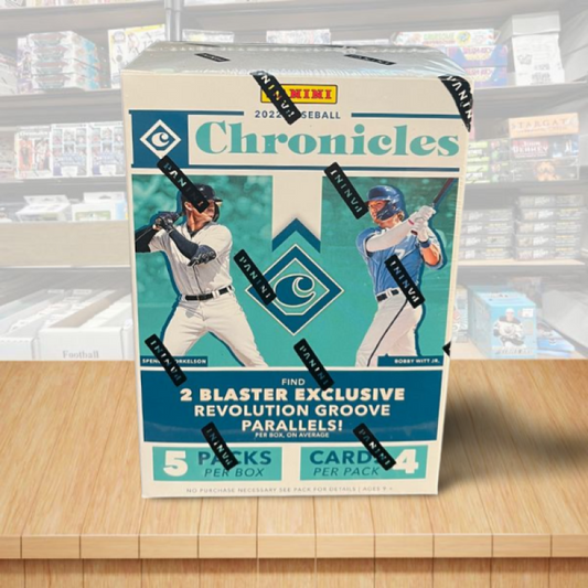 2022 Panini Chronicles Baseball Factory Sealed 5 Pack Box - Groove Parallels Image 1