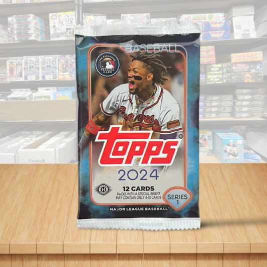 2024 Topps Series 1 HOBBY Baseball Sealed 12 Card Pack Image 1