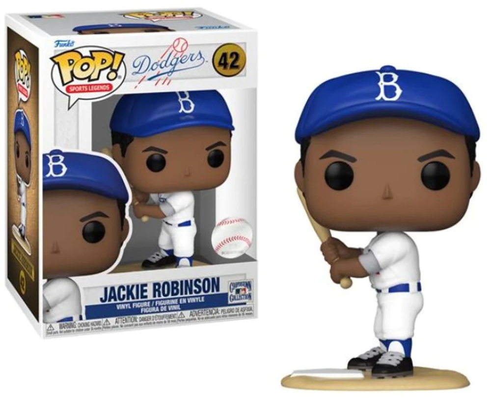 Funko Pop - Baseball 42 - Jackie Robinson Los Angeles Dodgers Vinyl Figure Image 1