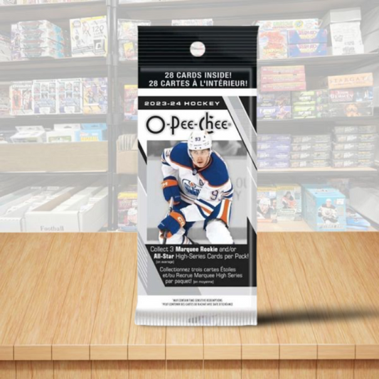 2023-24 O-Pee-Chee Hockey 28 Card Fat Jumbo PACK - Look for Bedard Rookies Image 1
