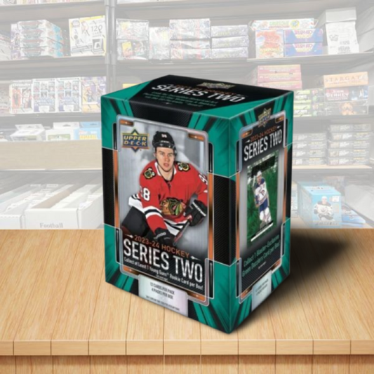 2023-24 Upper Deck Series 2 Hockey Sealed Blaster - 4 Packs Per Box - Bedard RC? Image 1