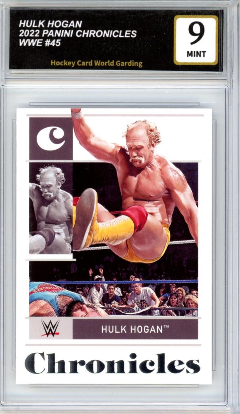 2022 Panini Chronicles WWE #45 Hulk Hogan Graded Mint HCWG 9 Image 1