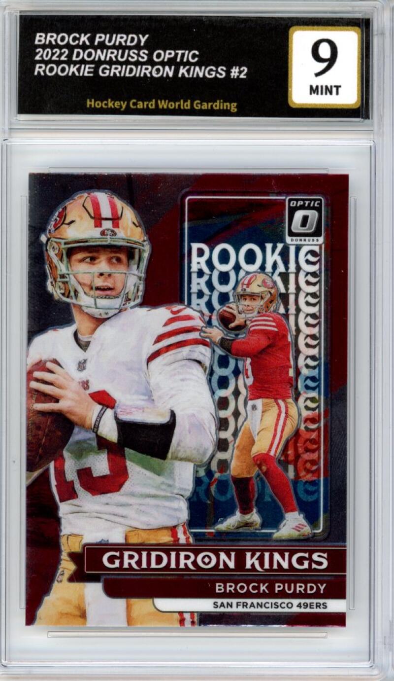 2022 Donruss Optic Rookie Gridiron Kings #2 Brock Purdy Football Mint HCWG 9 Image 1