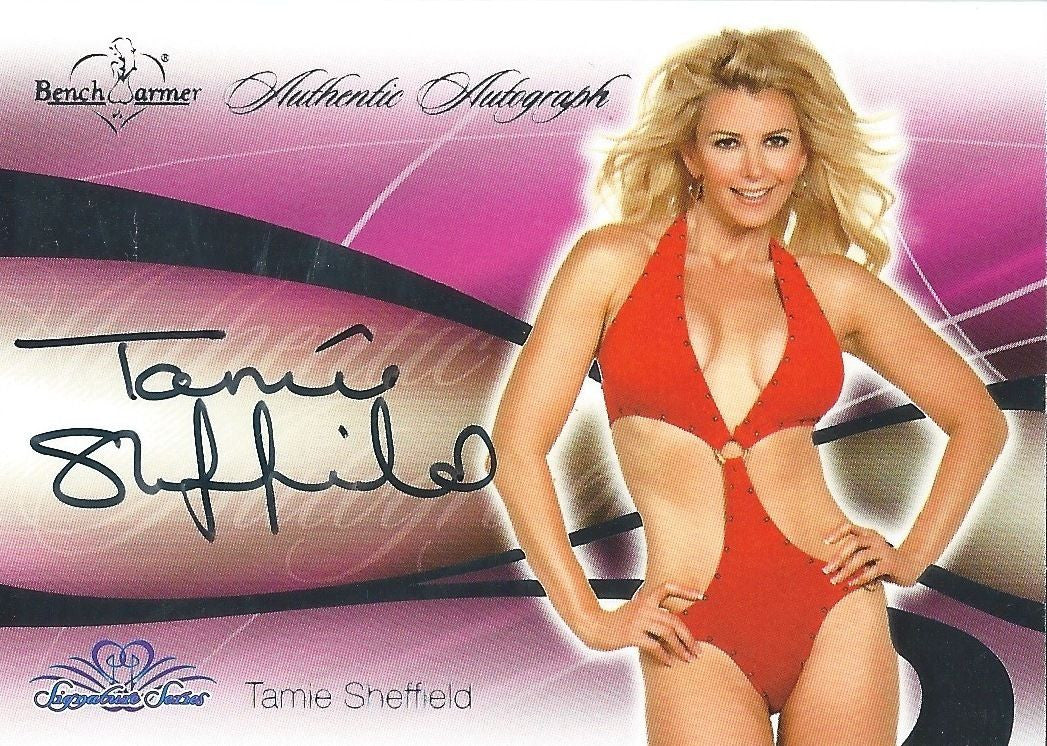 2008 Bench Warmer Signature Series TAMIE SHEFFIELD Autograph Silver Foil